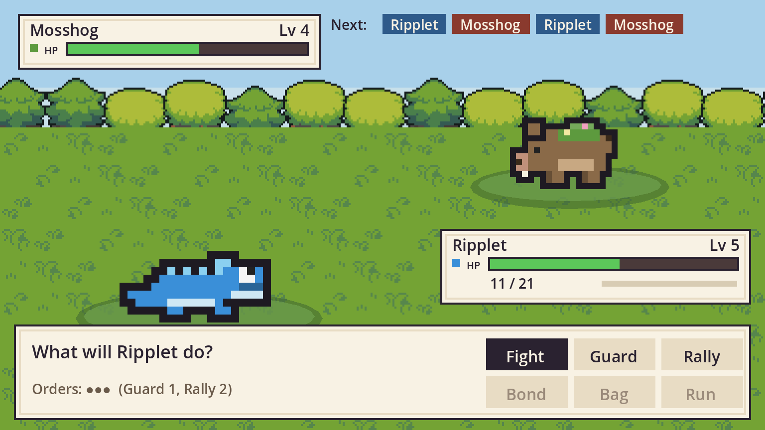 Wildbond: a creature battle